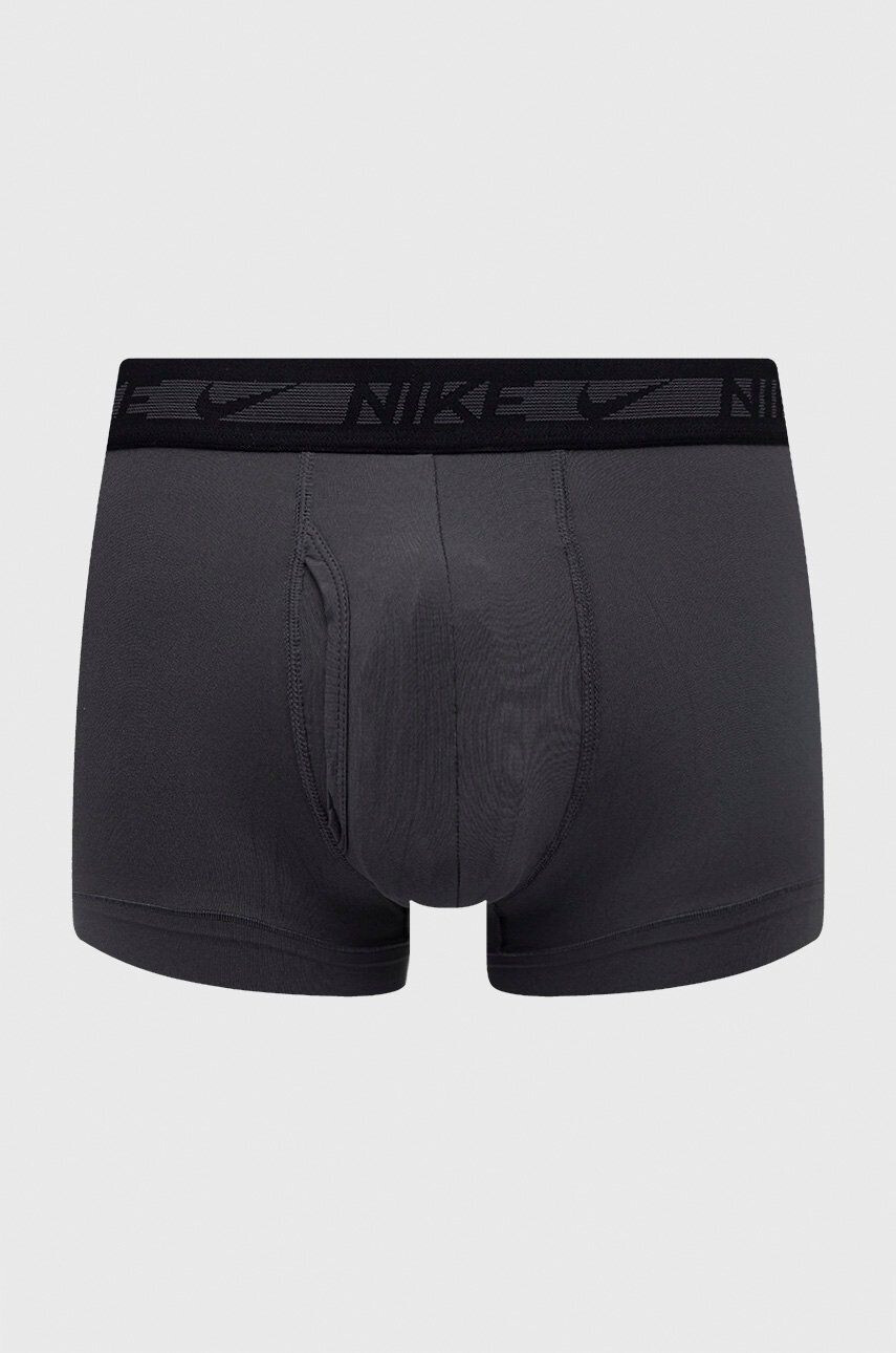 Nike Boxerky (3-pack) pánské šedá barva - Pepit.cz