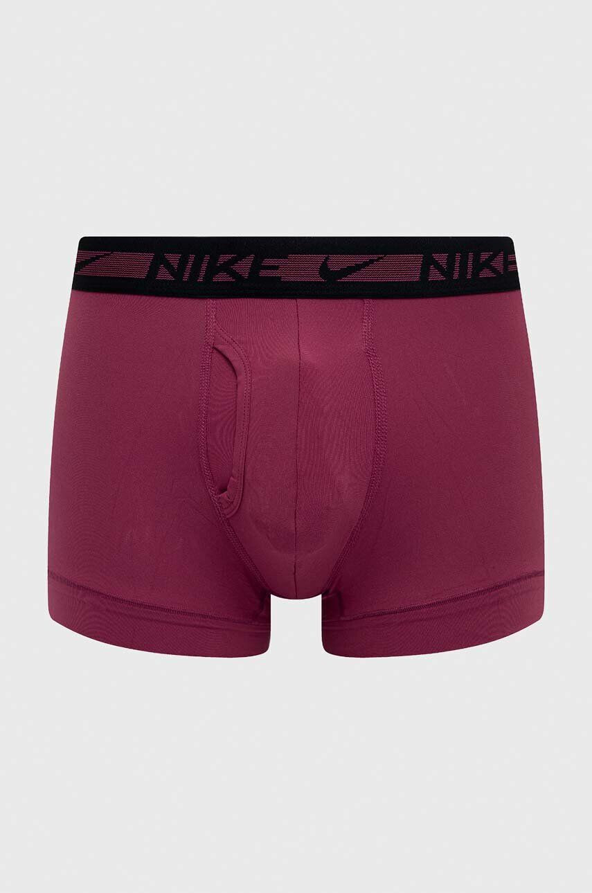 Nike Boxerky pánské vínová barva - Pepit.cz