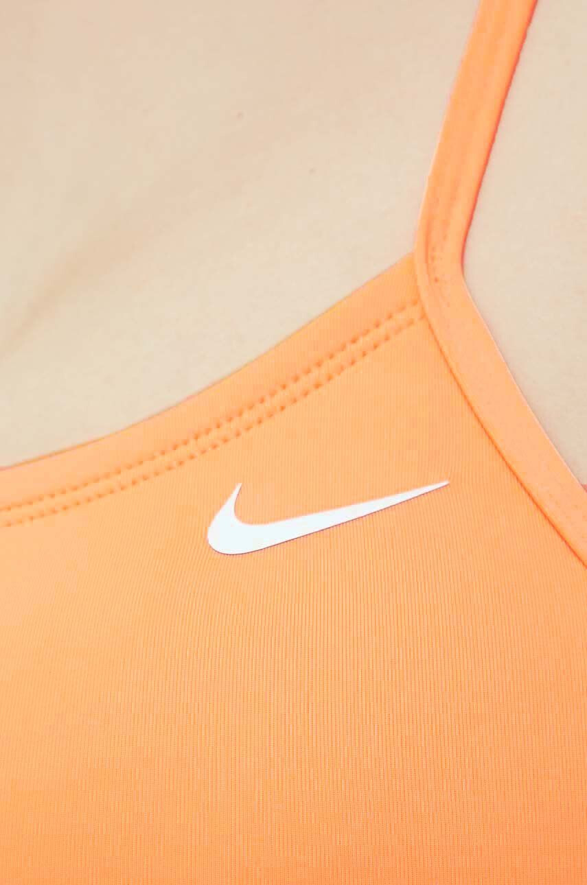 Nike Dvoudílné plavky Essential oranžová barva mírně vyztužený košík - Pepit.cz