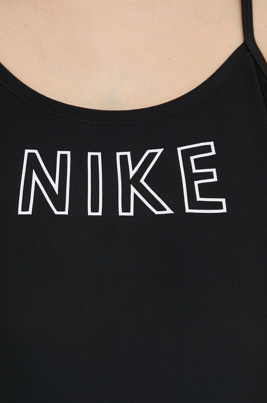 Nike Jednodílné plavky Cutout černá barva měkký košík - Pepit.cz