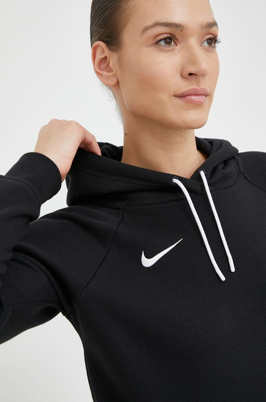 Nike Mikina dámská černá barva s kapucí hladká - Pepit.cz