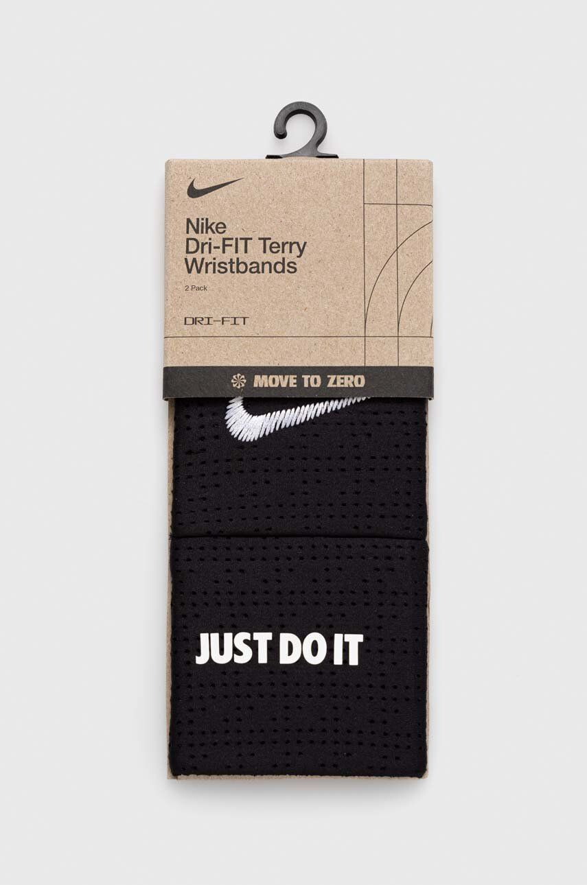 Nike Náramky 2-pack černá barva - Pepit.cz