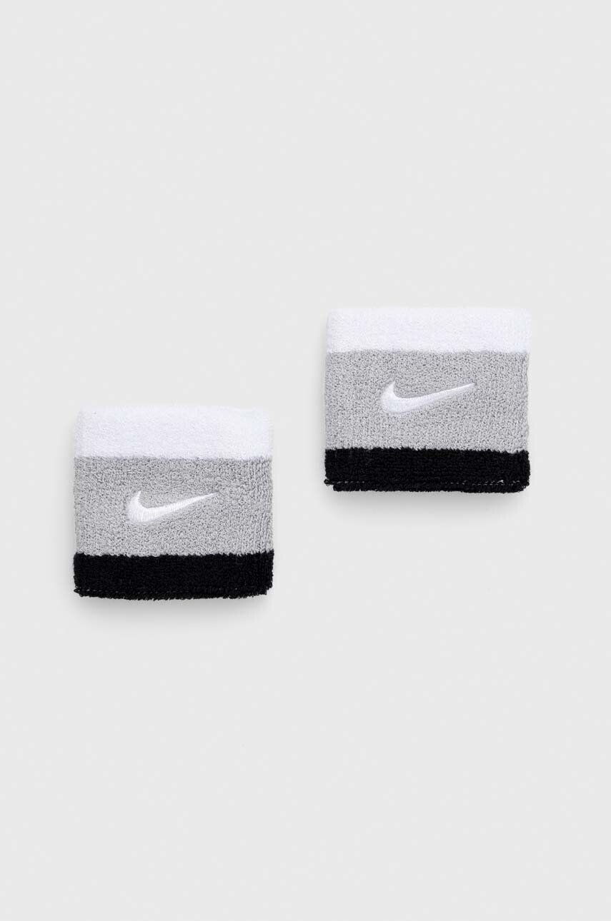 Nike Náramky 2-pack šedá barva - Pepit.cz