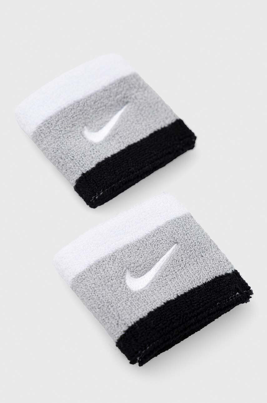 Nike Náramky 2-pack šedá barva - Pepit.cz