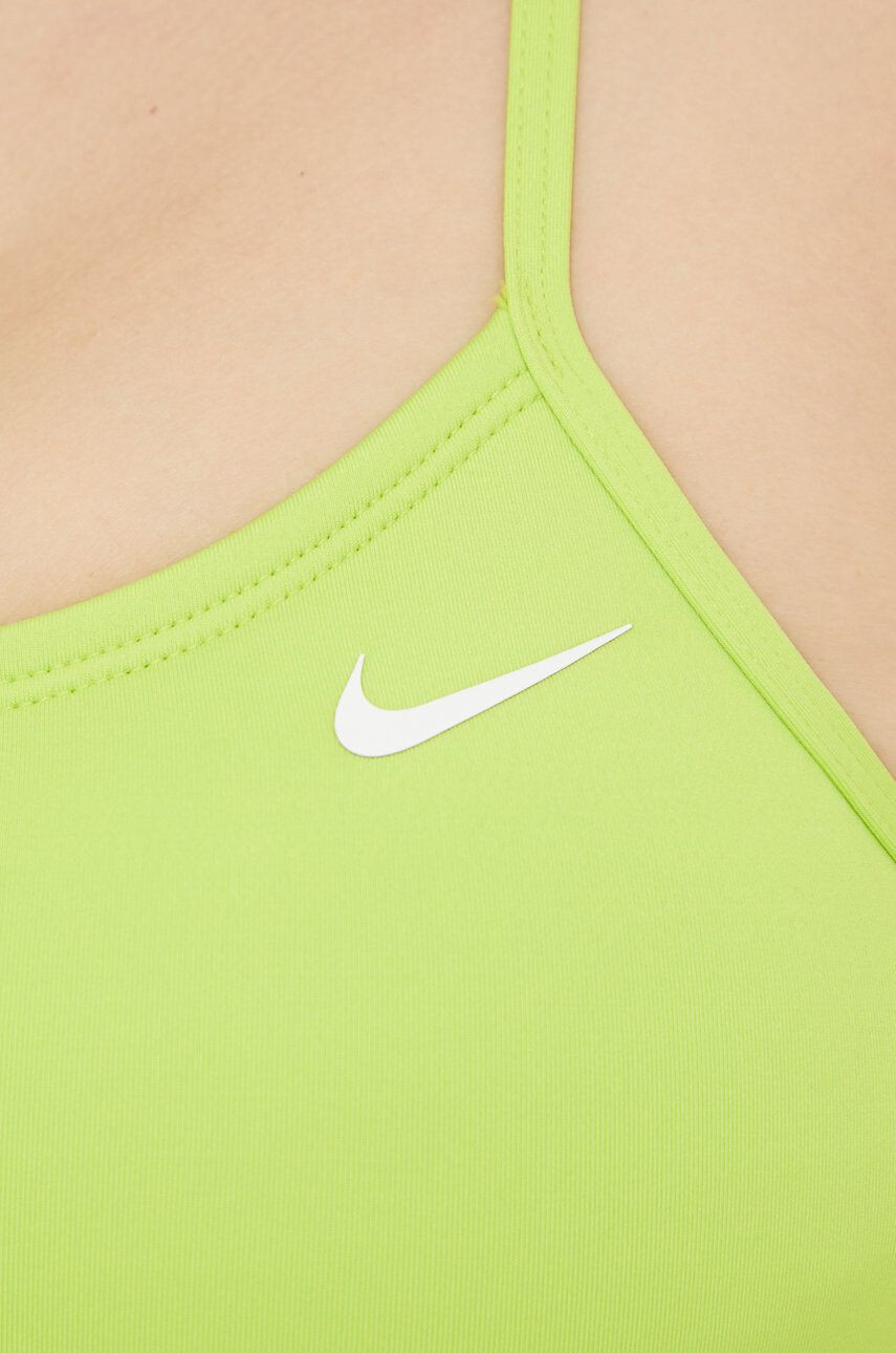 Nike Dvoudílné plavky Essential zelená barva mírně vyztužený košík - Pepit.cz