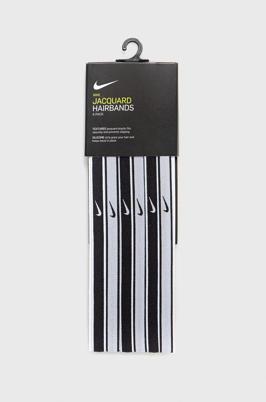 Nike Sada sportovních čelenek (6-pack) bílá barva - Pepit.cz