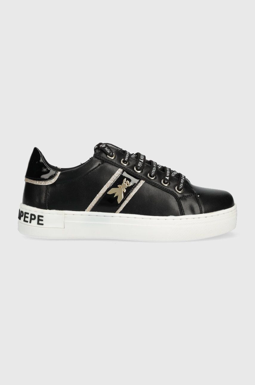 Patrizia Pepe Dětské kožené sneakers boty - Pepit.cz