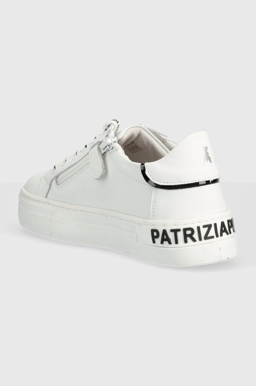 Patrizia Pepe Dětské kožené sneakers boty růžová barva - Pepit.cz