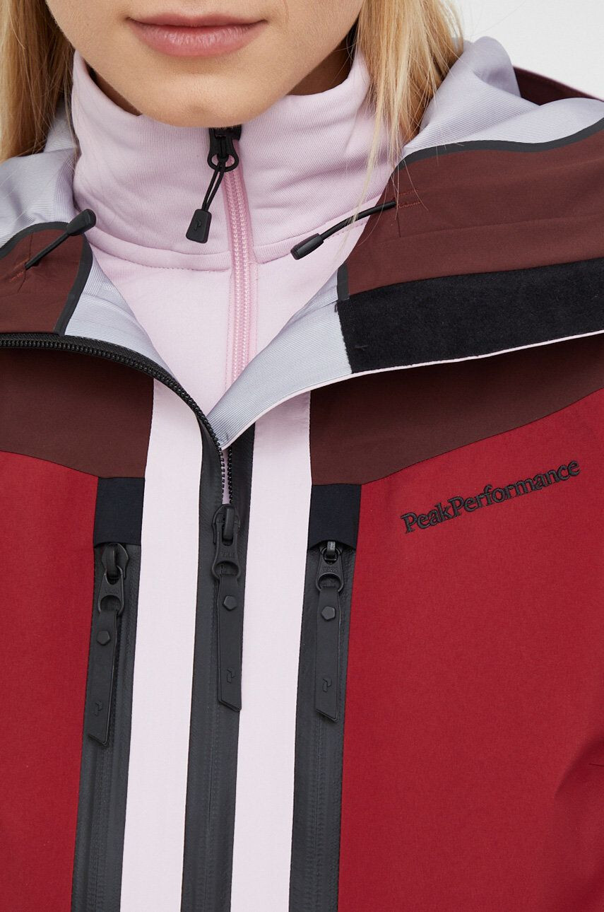 Peak Performance Bunda Gravity Gore-Tex vínová barva - Pepit.cz