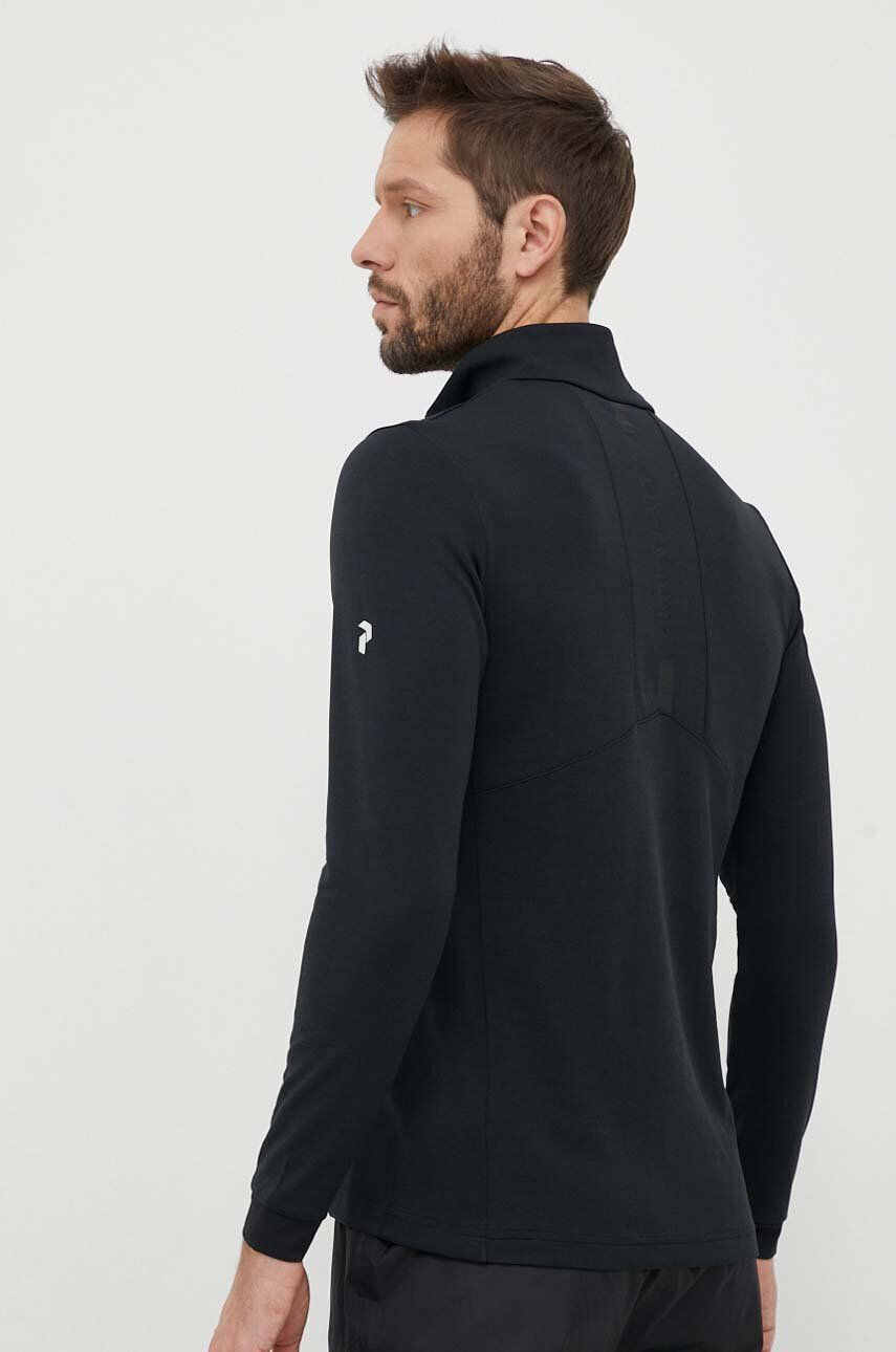 Peak Performance Sportovní mikina Chase Half Zip černá barva - Pepit.cz