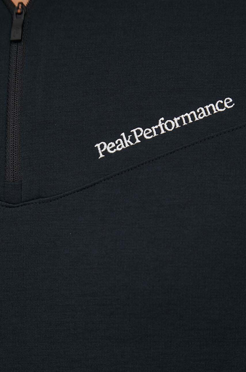 Peak Performance Sportovní mikina Chase Half Zip černá barva - Pepit.cz