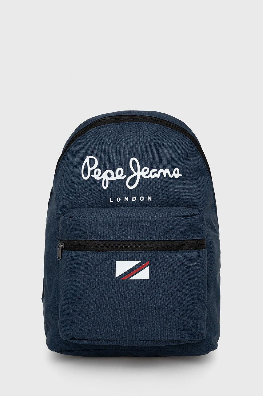 Pepe Jeans Batoh London Backpack tmavomodrá barva velký s potiskem - Pepit.cz