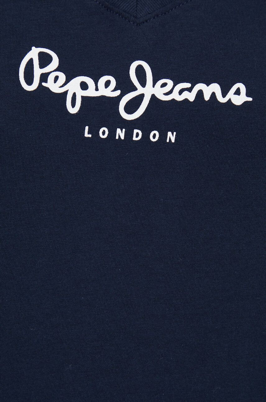 Pepe Jeans Bavlněné tričko tmavomodrá barva - Pepit.cz