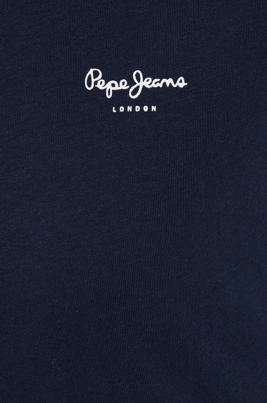 Pepe Jeans Bavlněné tričko Bloom tmavomodrá barva - Pepit.cz