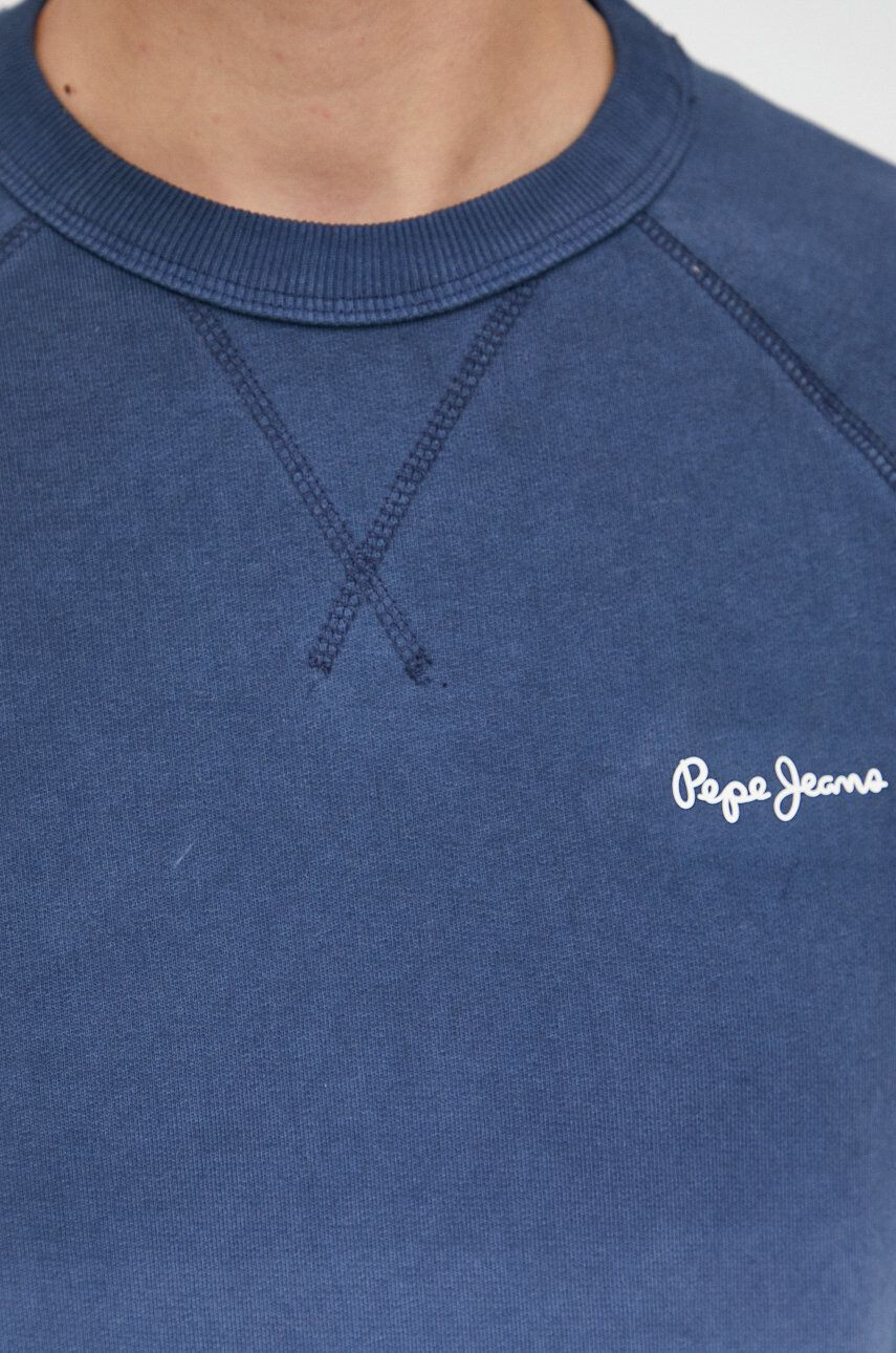 Pepe Jeans Bavlněná mikina pánská tmavomodrá barva vzorovaná - Pepit.cz