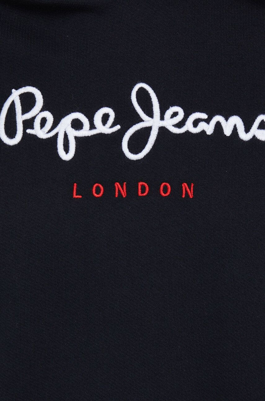 Pepe Jeans Bavlněná mikina dámská černá barva s aplikací - Pepit.cz