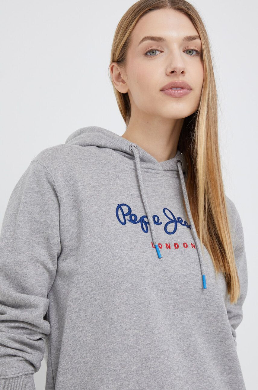 Pepe Jeans Bavlněná mikina pánská hnědá barva s potiskem - Pepit.cz