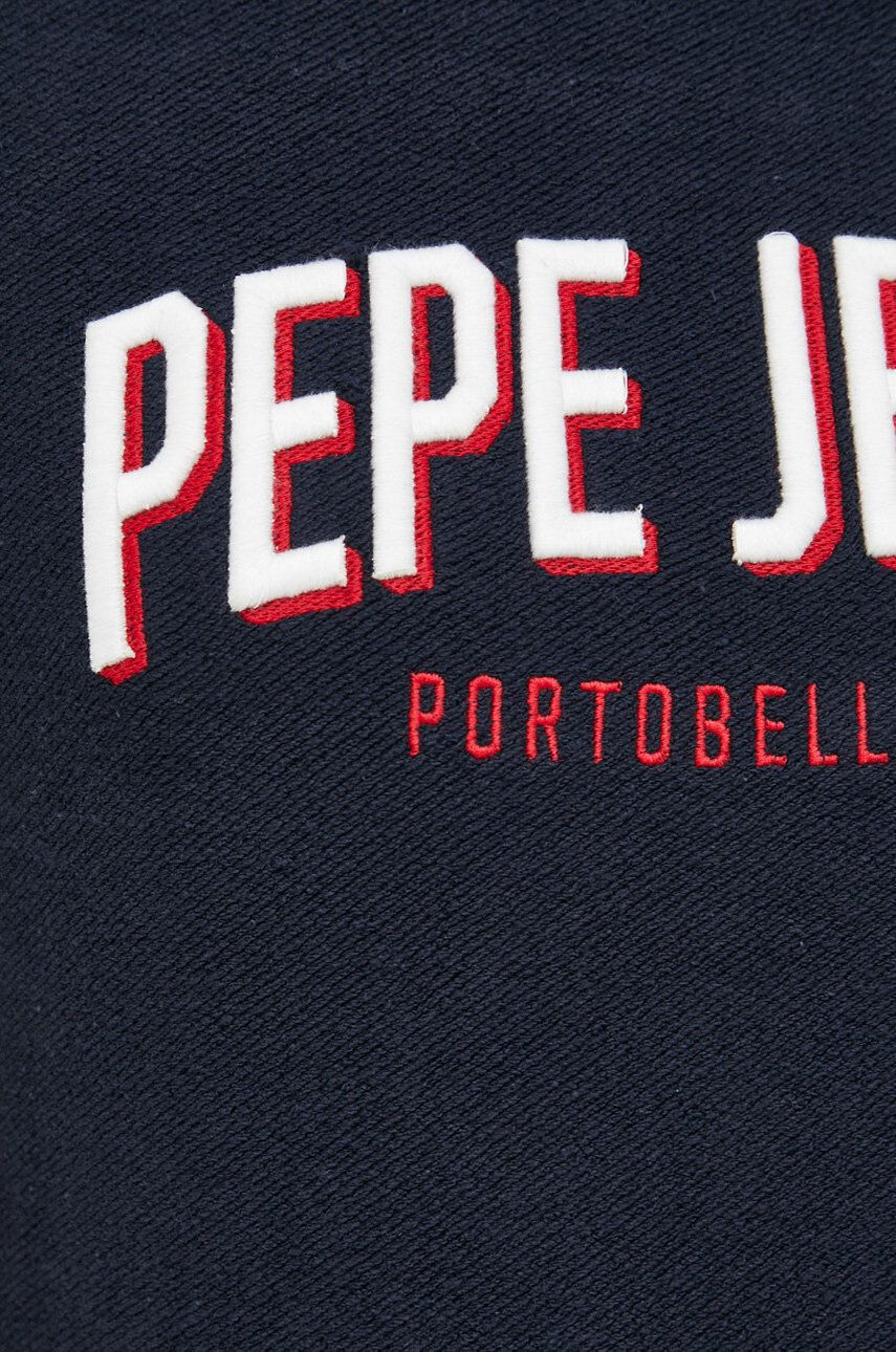 Pepe Jeans Bavlněná mikina pánská tmavomodrá barva s aplikací - Pepit.cz