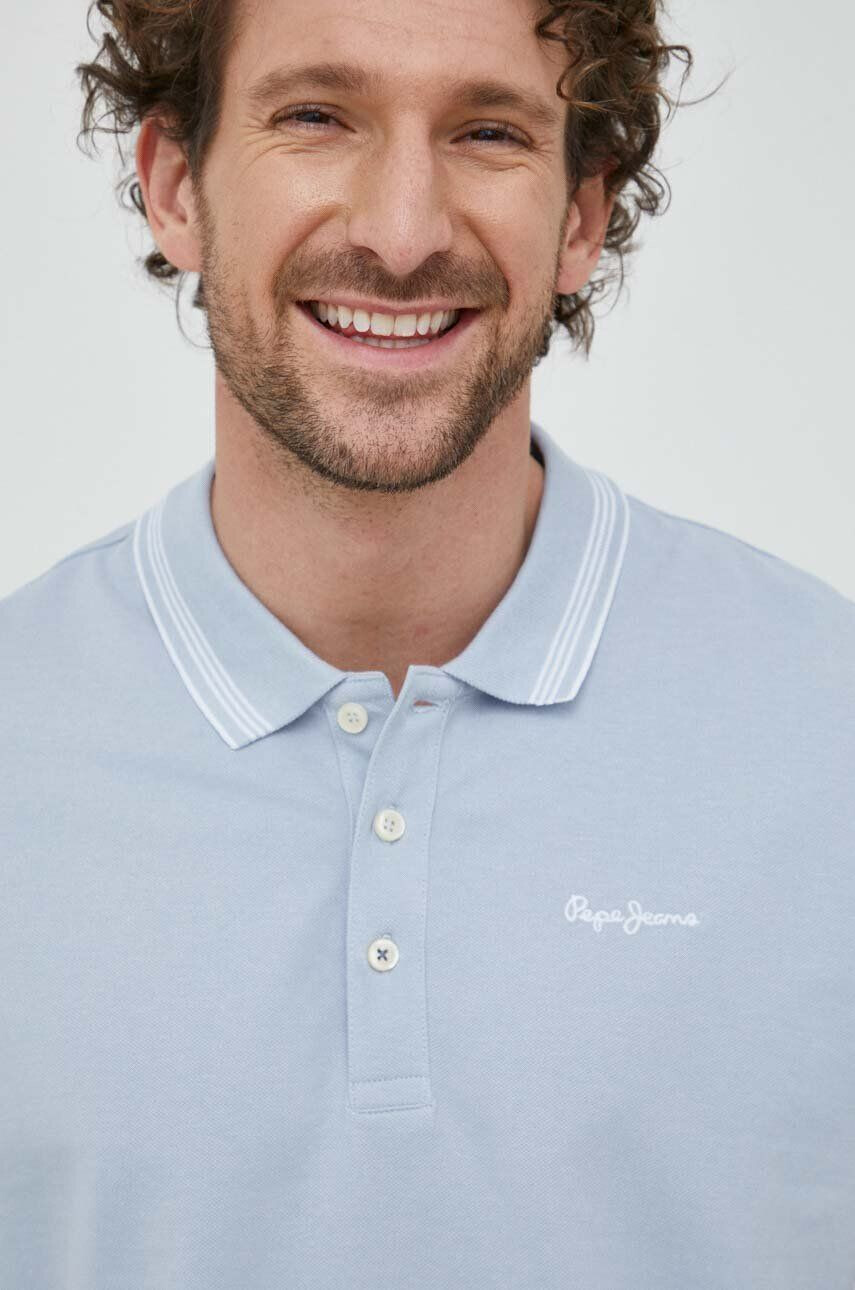 Pepe Jeans Bavlněné polo tričko Jett s aplikací - Pepit.cz