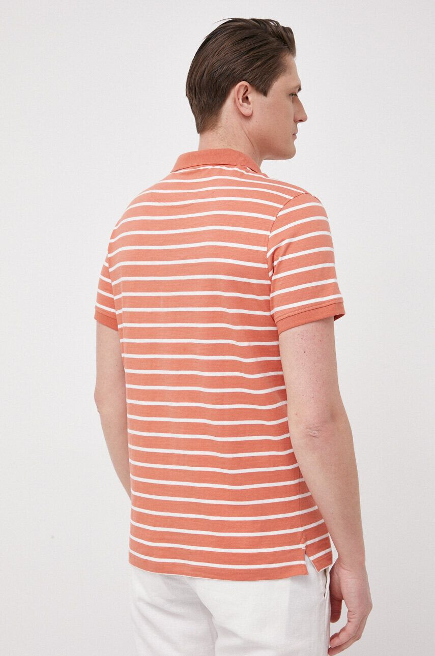 Pepe Jeans Bavlněné polo tričko Pepe Stripes oranžová barva - Pepit.cz