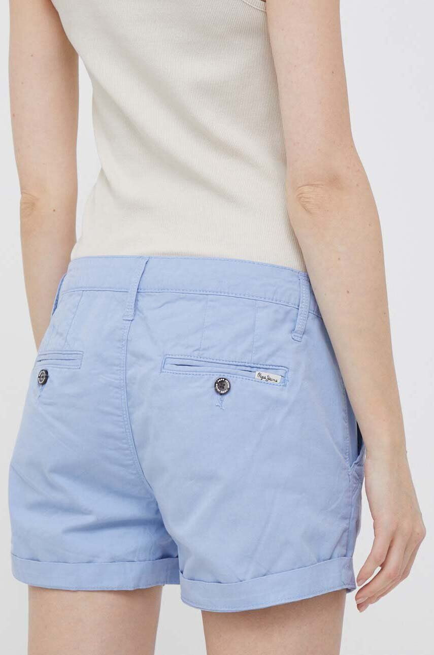 Pepe Jeans Bavlněné šortky Balboa hladké medium waist - Pepit.cz