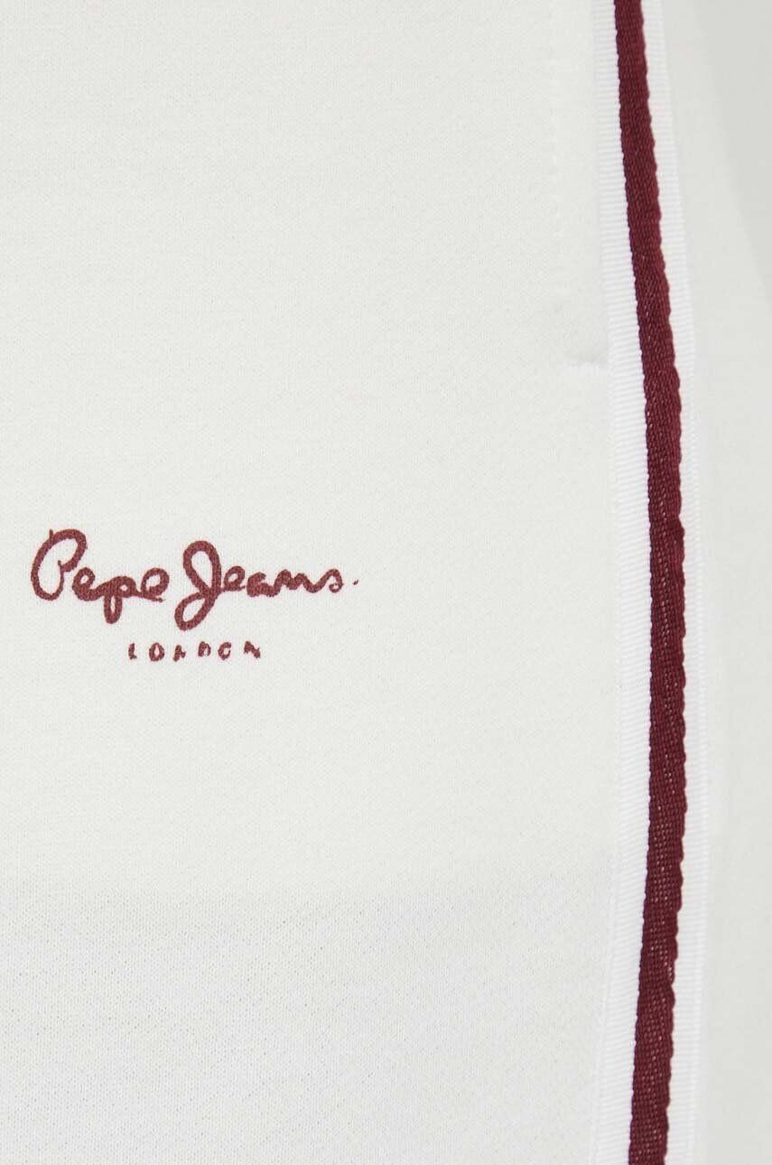 Pepe Jeans Bavlněné tepláky Bibi bílá barva s aplikací - Pepit.cz