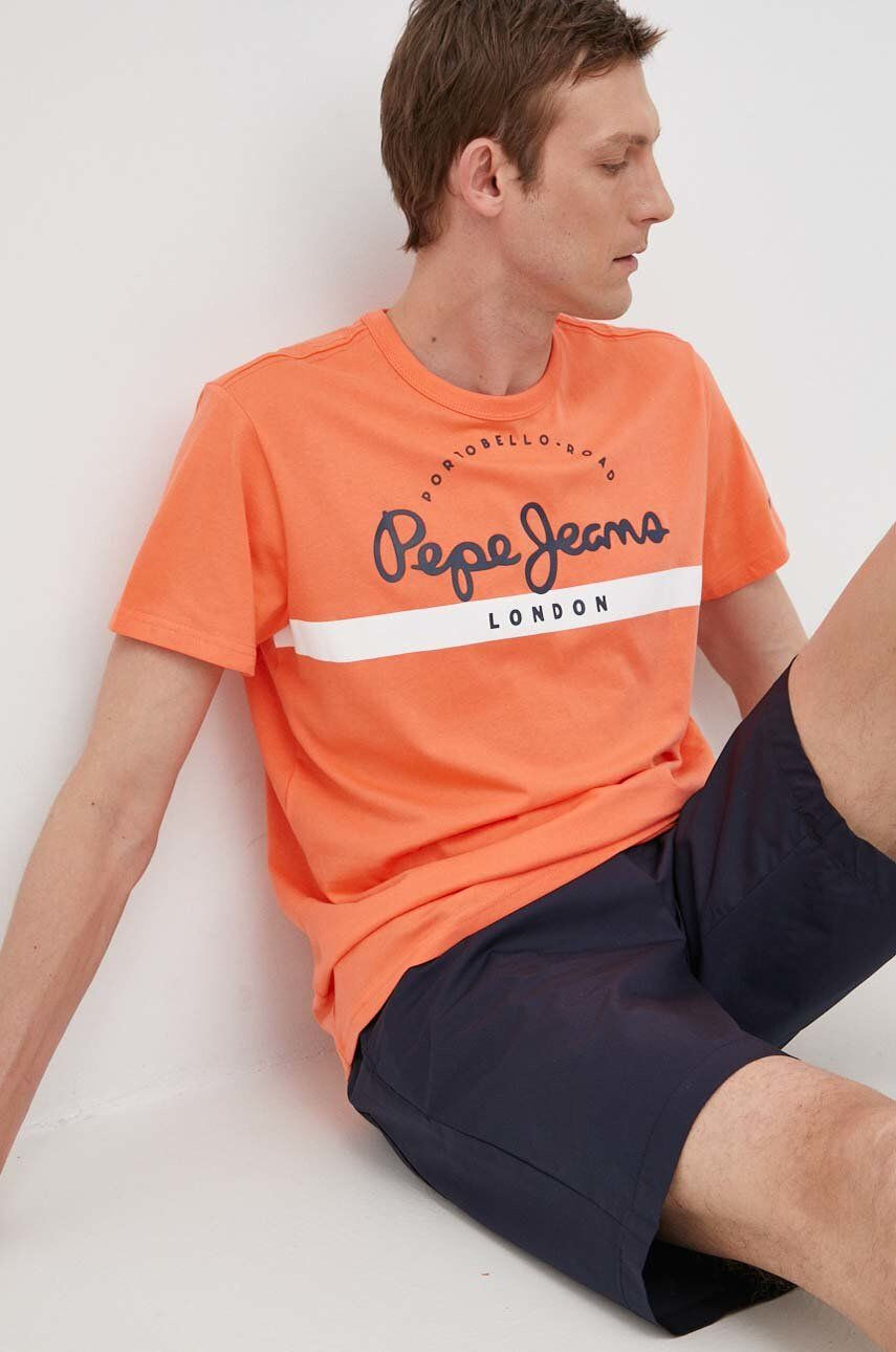 Pepe Jeans Bavlněné tričko Abrel - Pepit.cz