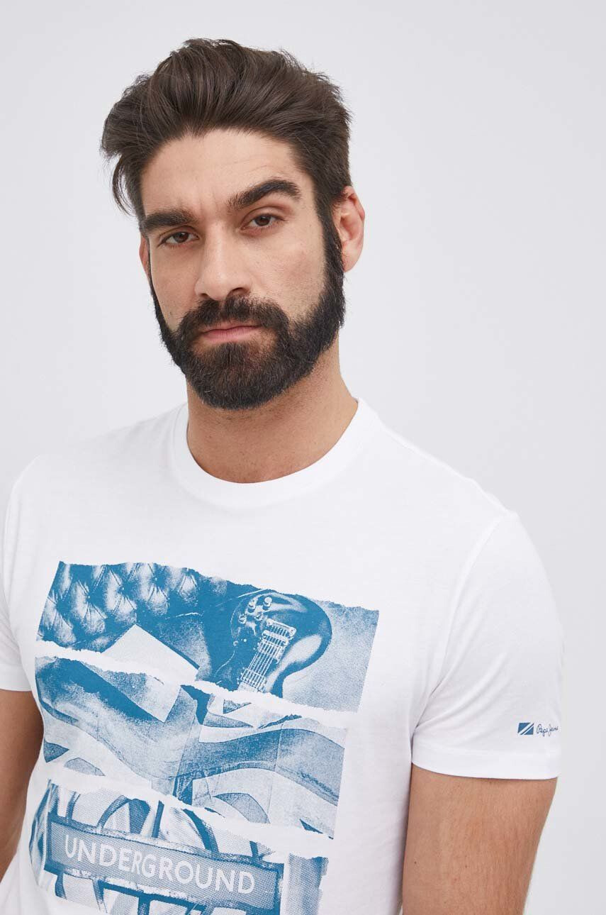 Pepe Jeans Bavlněné tričko Aidan - Pepit.cz