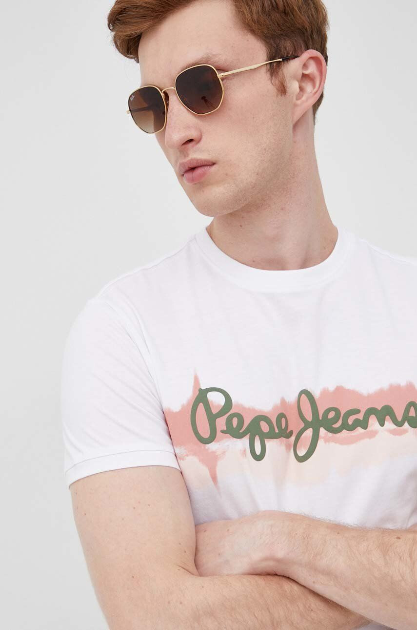 Pepe Jeans Bavlněné tričko Akeem - Pepit.cz