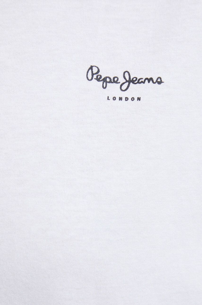 Pepe Jeans Bavlněné tričko Bloom bílá barva - Pepit.cz