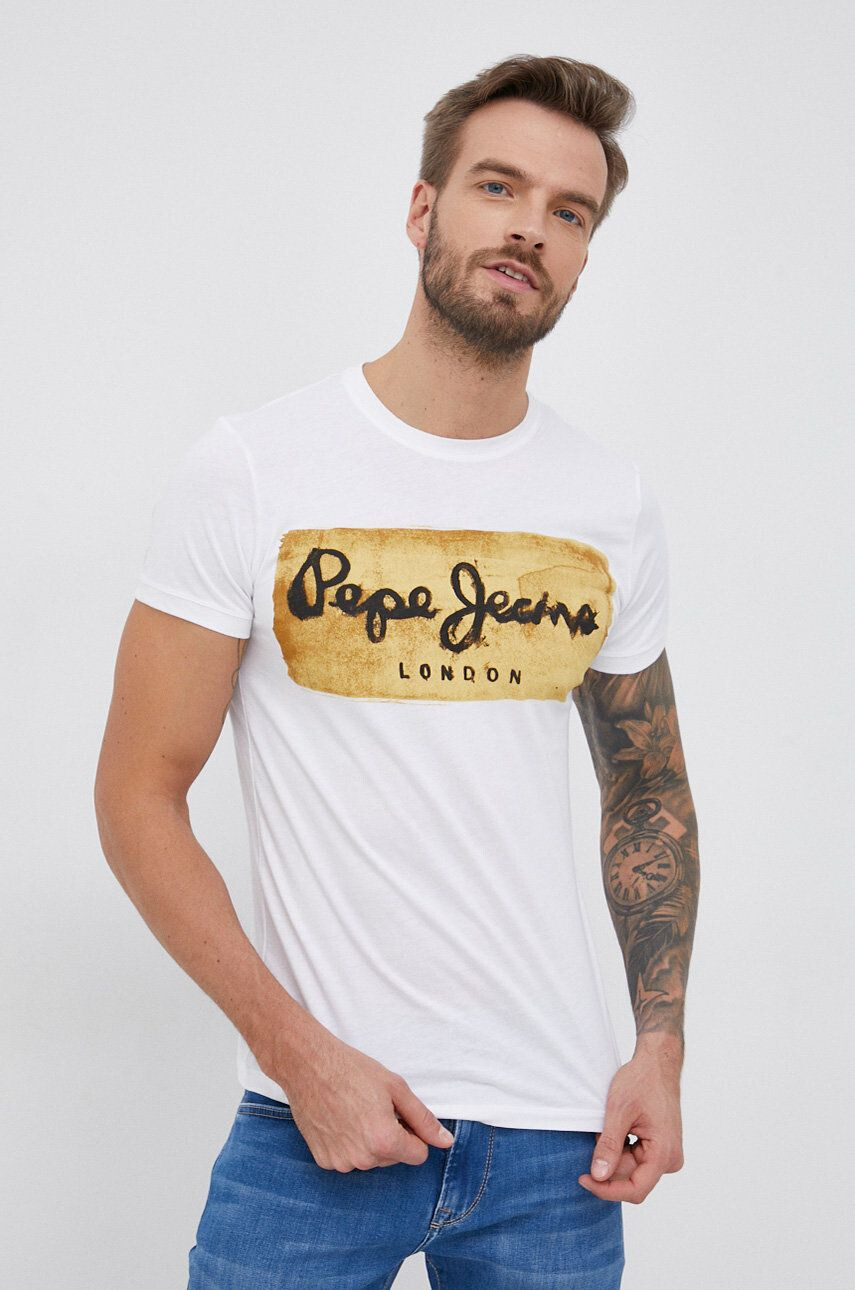 Pepe Jeans Bavlněné tričko Charing - Pepit.cz