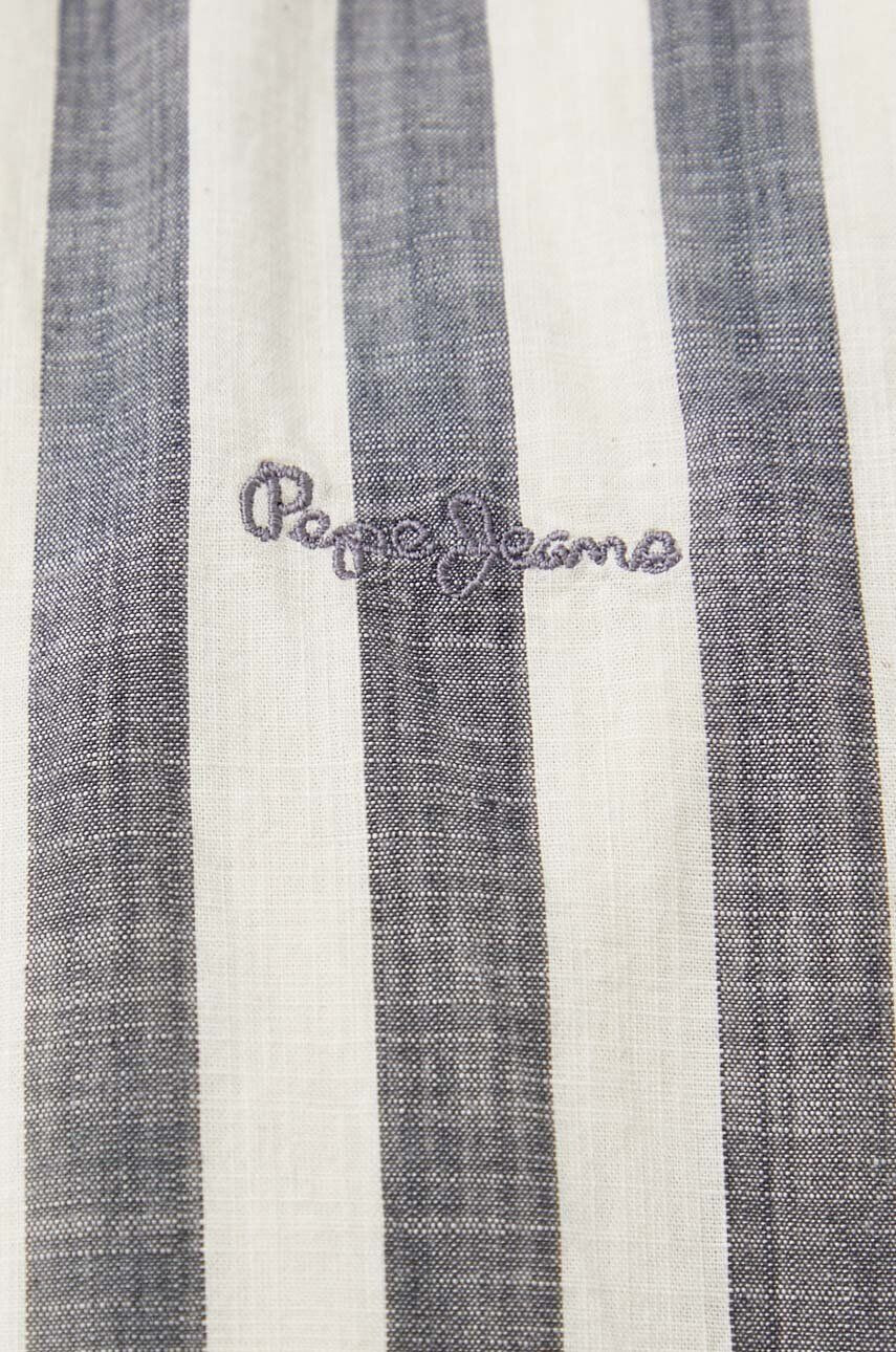 Pepe Jeans Košile Crivitz šedá barva regular s límečkem button-down - Pepit.cz