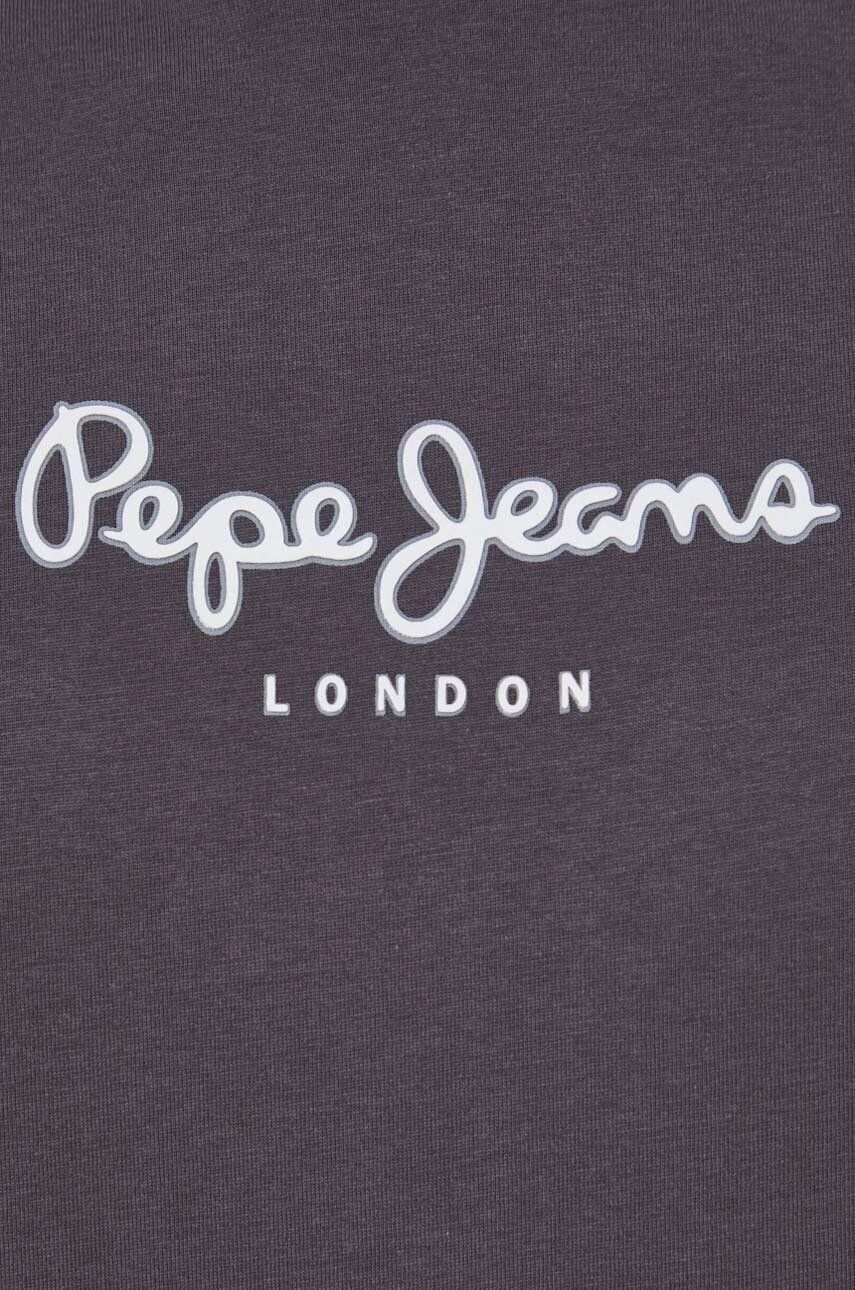 Pepe Jeans Bavlněné tričko Edward Tee béžová barva s potiskem - Pepit.cz