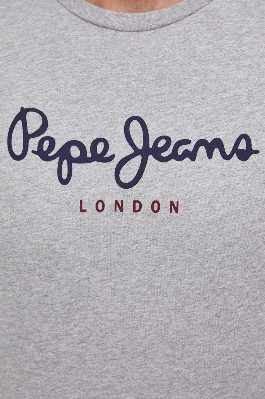 Pepe Jeans Bavlněné tričko Eggo červená barva s potiskem - Pepit.cz