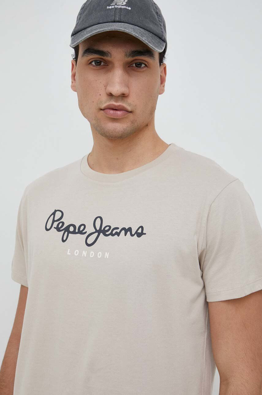 Pepe Jeans Bavlněné tričko Eggo s potiskem - Pepit.cz