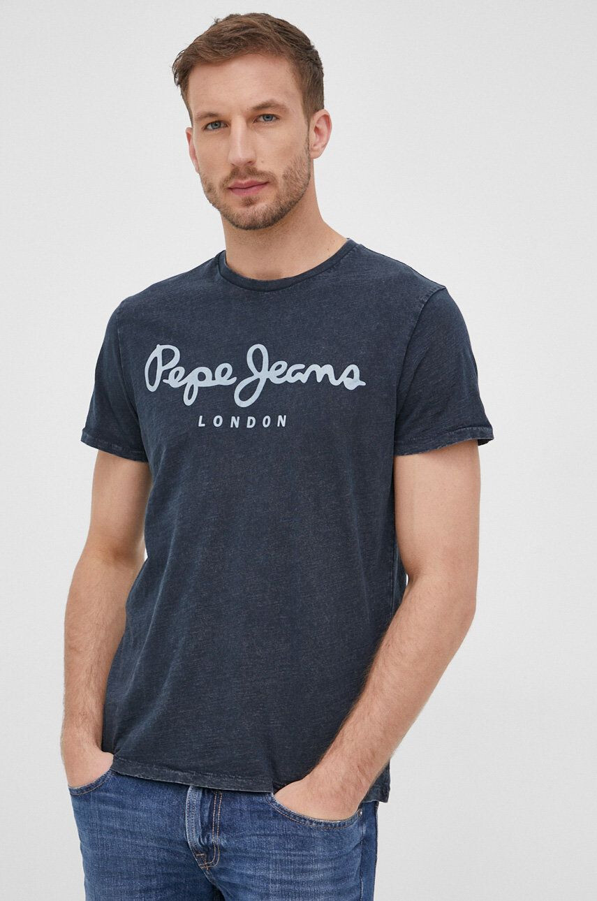 Pepe Jeans Bavlněné tričko Essential Denim Tee N - Pepit.cz