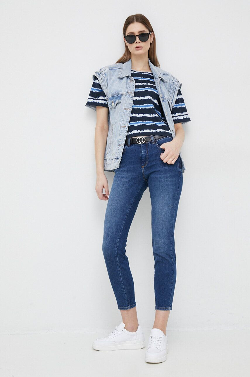 Pepe Jeans Bavlněné tričko Martha Stripes - Pepit.cz