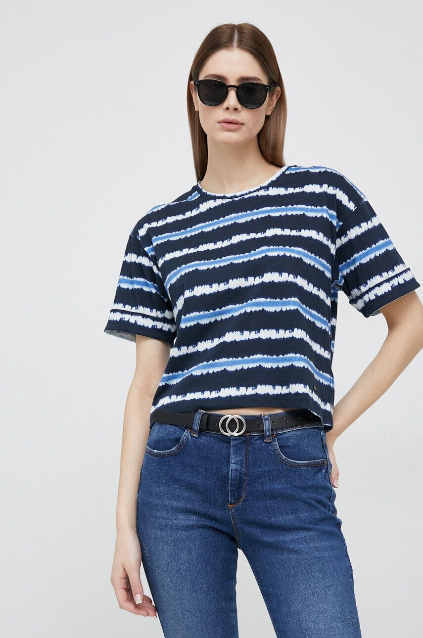 Pepe Jeans Bavlněné tričko Martha Stripes - Pepit.cz