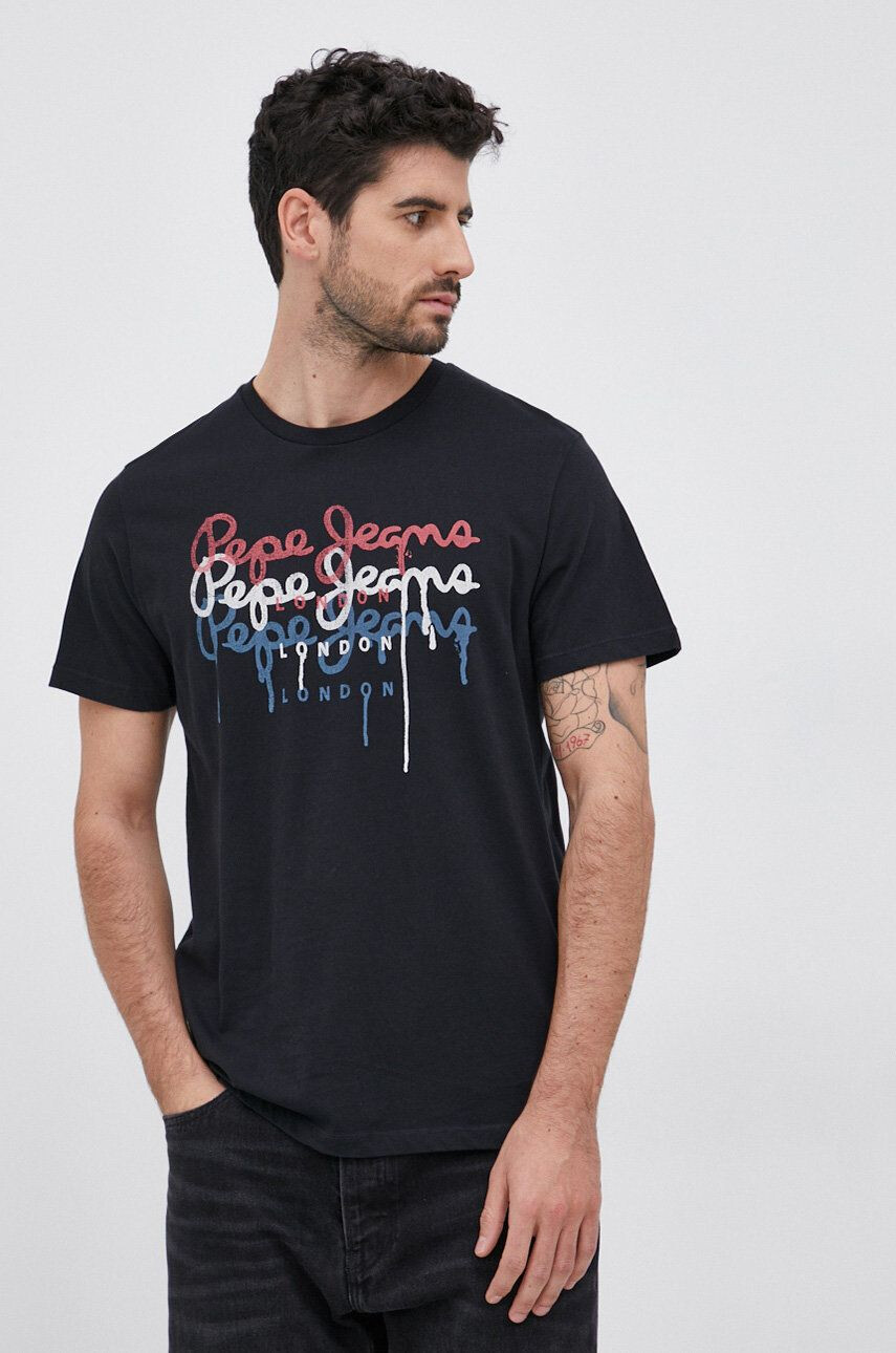 Pepe Jeans Bavlněné tričko Moe 2 - Pepit.cz