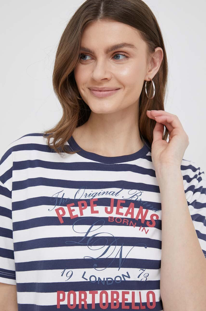 Pepe Jeans Bavlněné tričko Navy - Pepit.cz