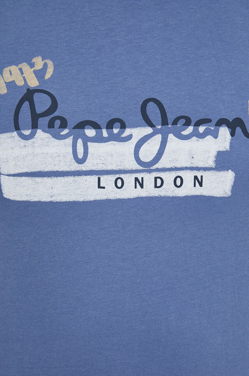 Pepe Jeans Bavlněné tričko Rafa s potiskem - Pepit.cz