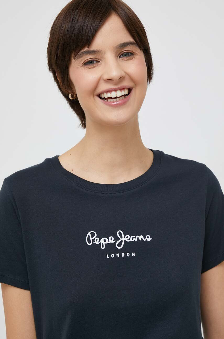 Pepe Jeans Bavlněné tričko Wendy černá barva - Pepit.cz