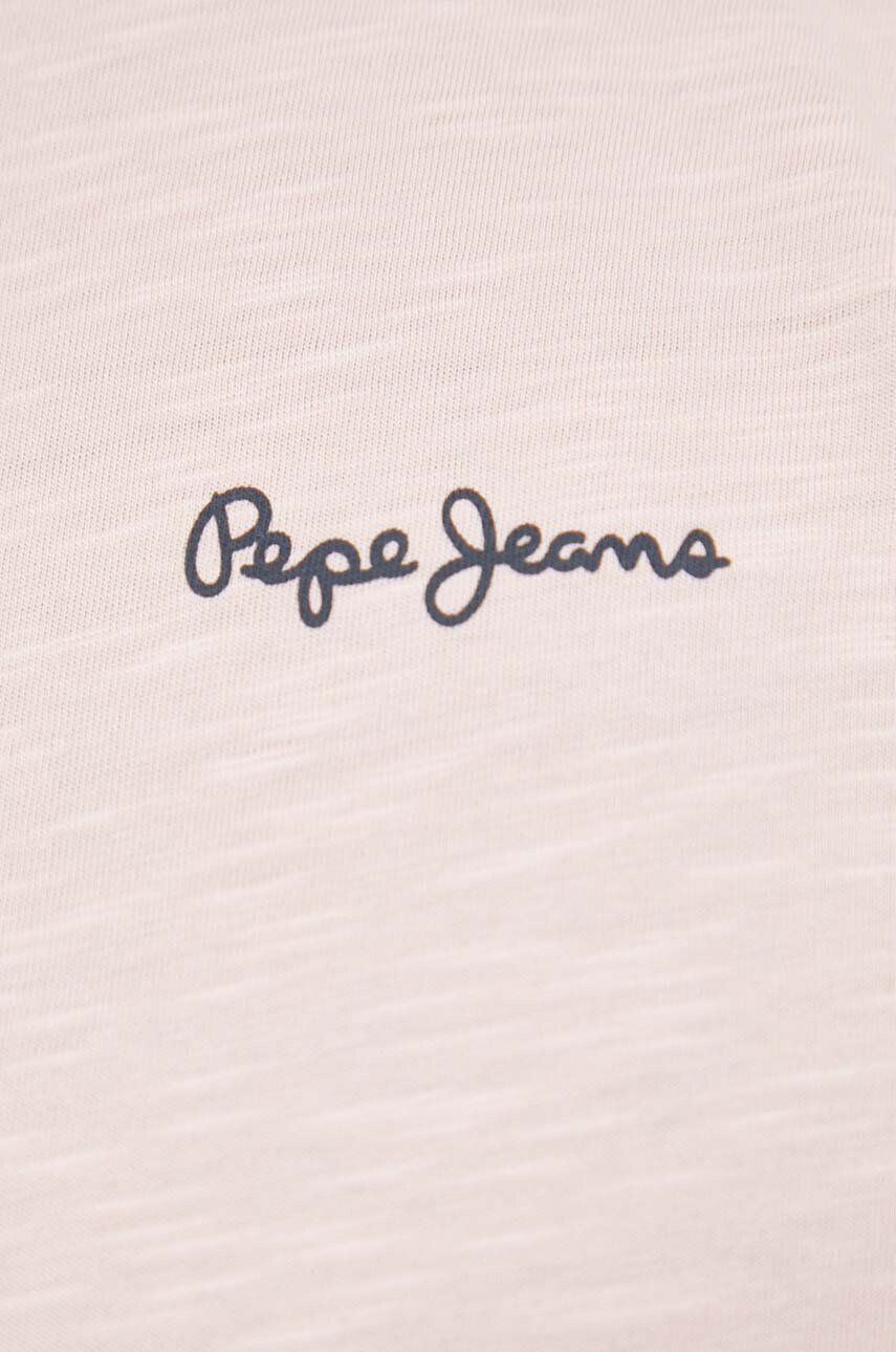 Pepe Jeans Bavlněné tričko Wiltshire růžová barva s potiskem - Pepit.cz