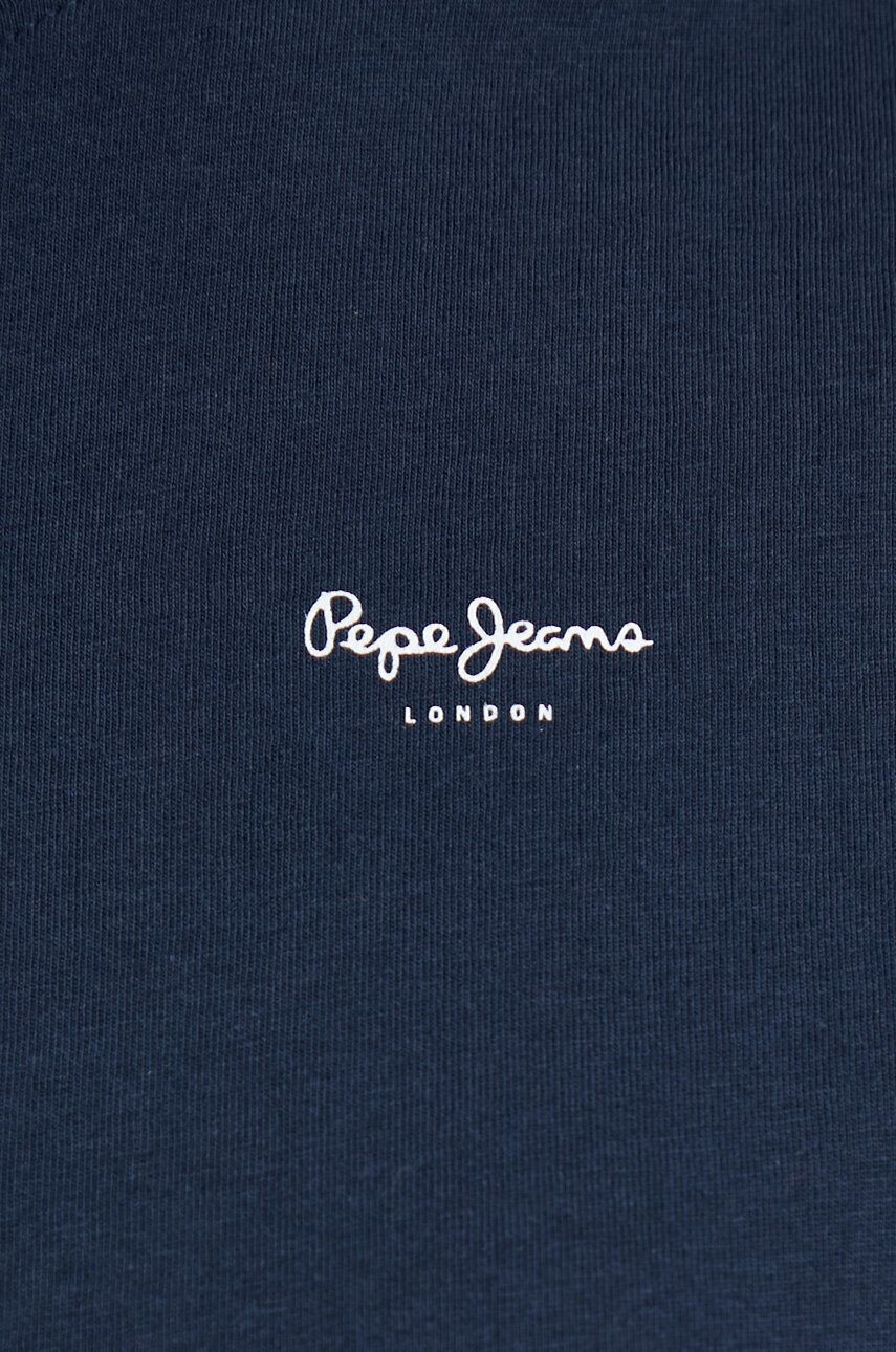 Pepe Jeans Bavlněné tričko Wimani tmavomodrá barva - Pepit.cz