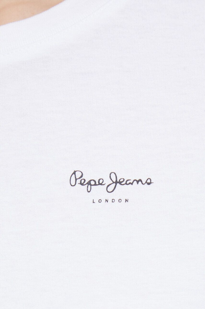 Pepe Jeans Bavlněné tričko Wimani bílá barva - Pepit.cz