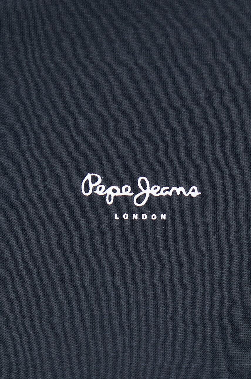 Pepe Jeans Bavlněné tričko Wimani černá barva - Pepit.cz