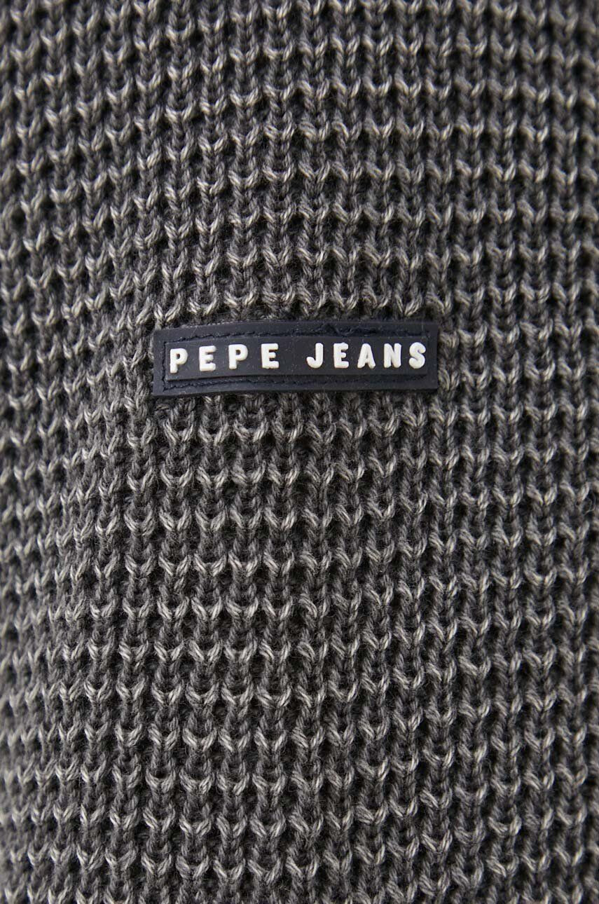 Pepe Jeans Bavlněný svetr Dean šedá barva - Pepit.cz