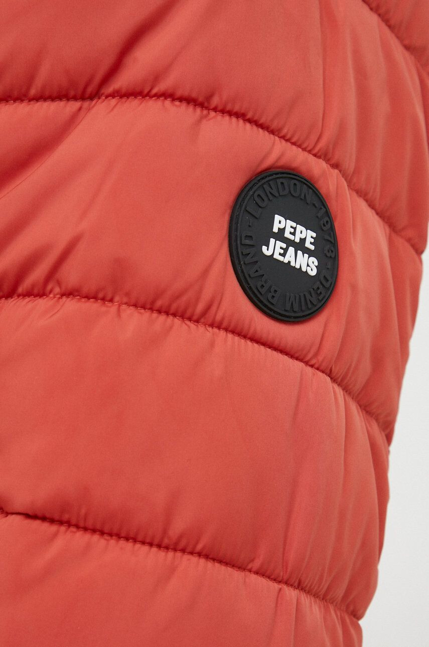 Pepe Jeans Bunda pánská červená barva zimní - Pepit.cz