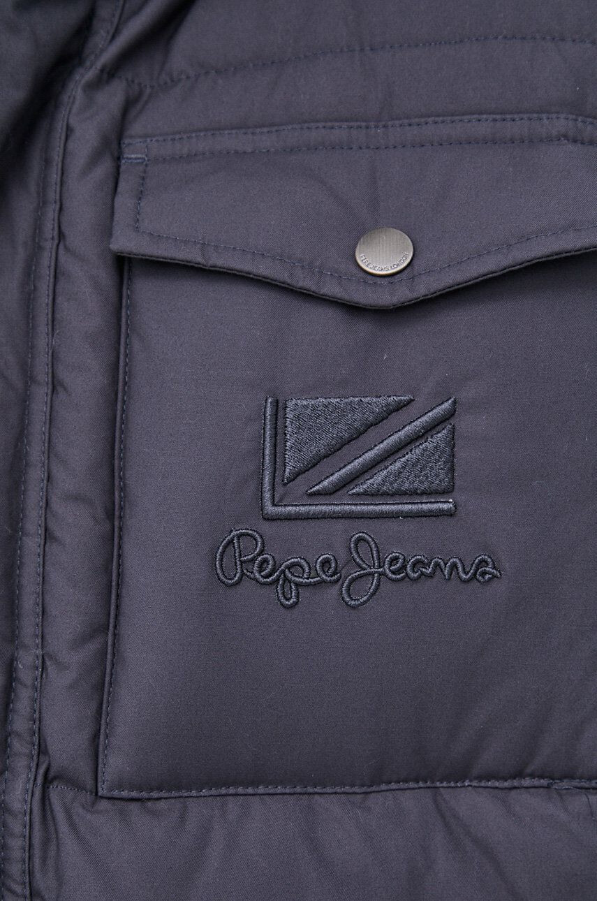 Pepe Jeans Bunda BOBBY pánská tmavomodrá barva zimní - Pepit.cz