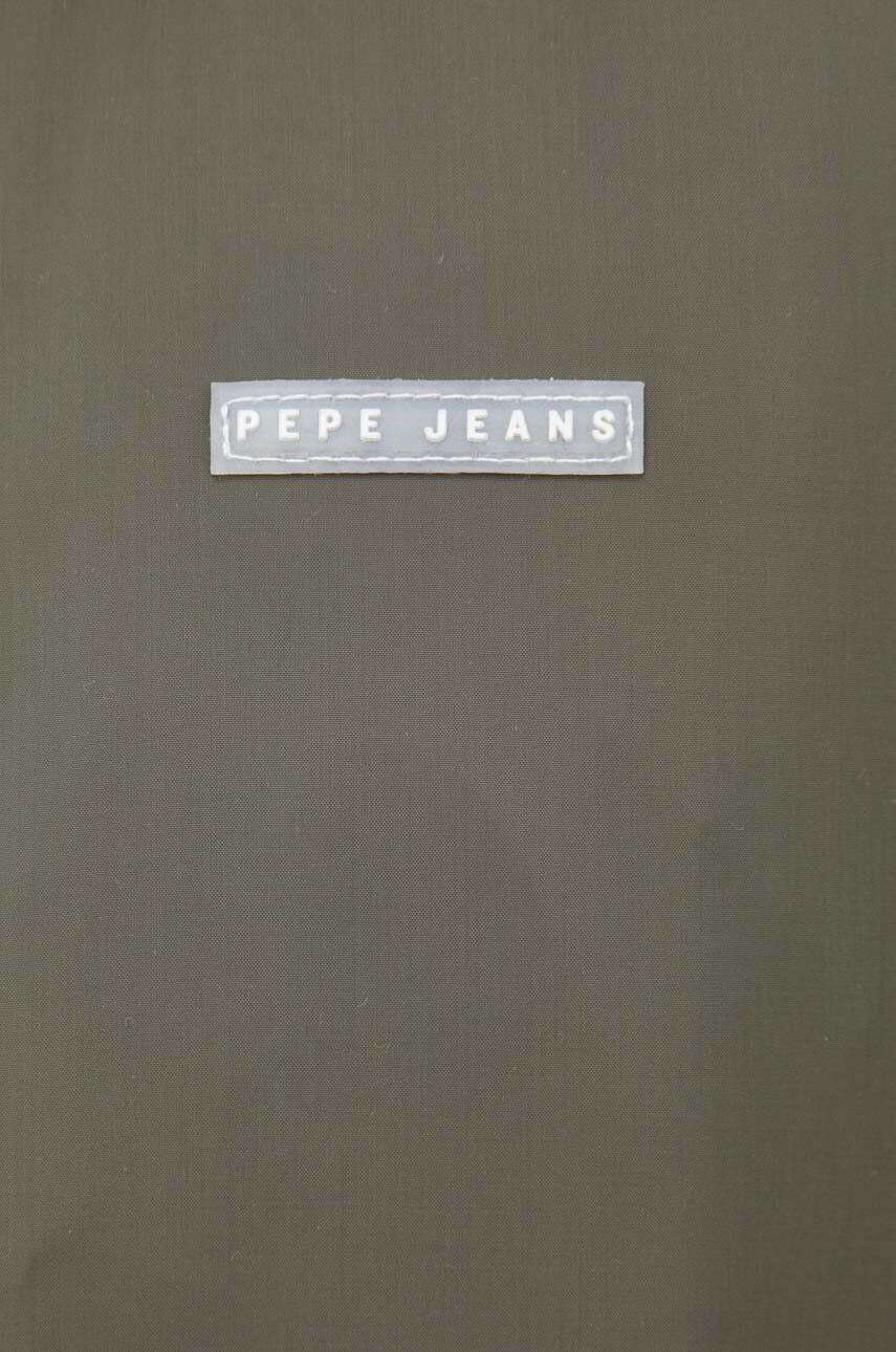 Pepe Jeans Bunda Bon pánská zelená barva přechodná - Pepit.cz